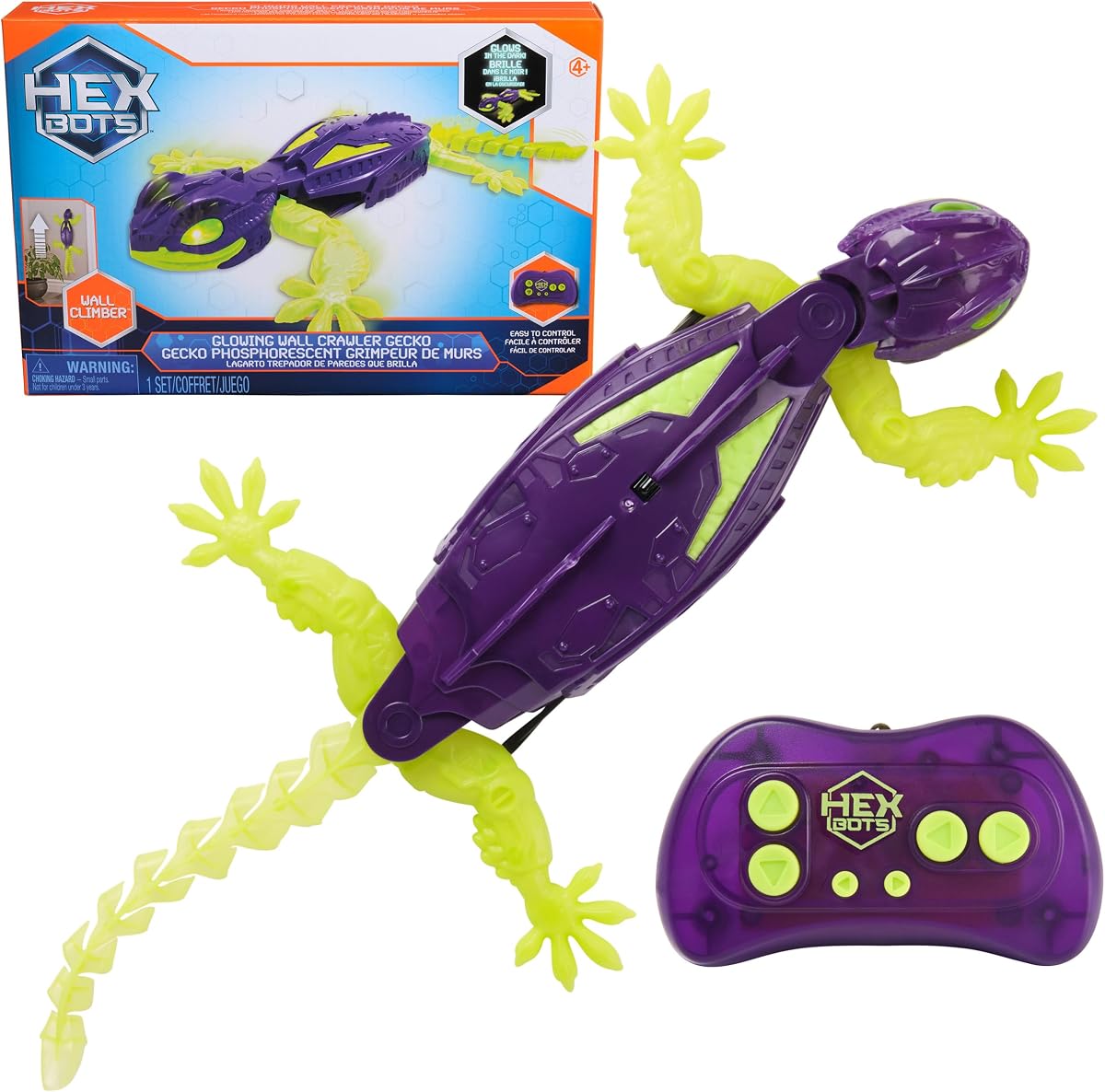 Glow-in-the-Dark Wall Crawler Gecko